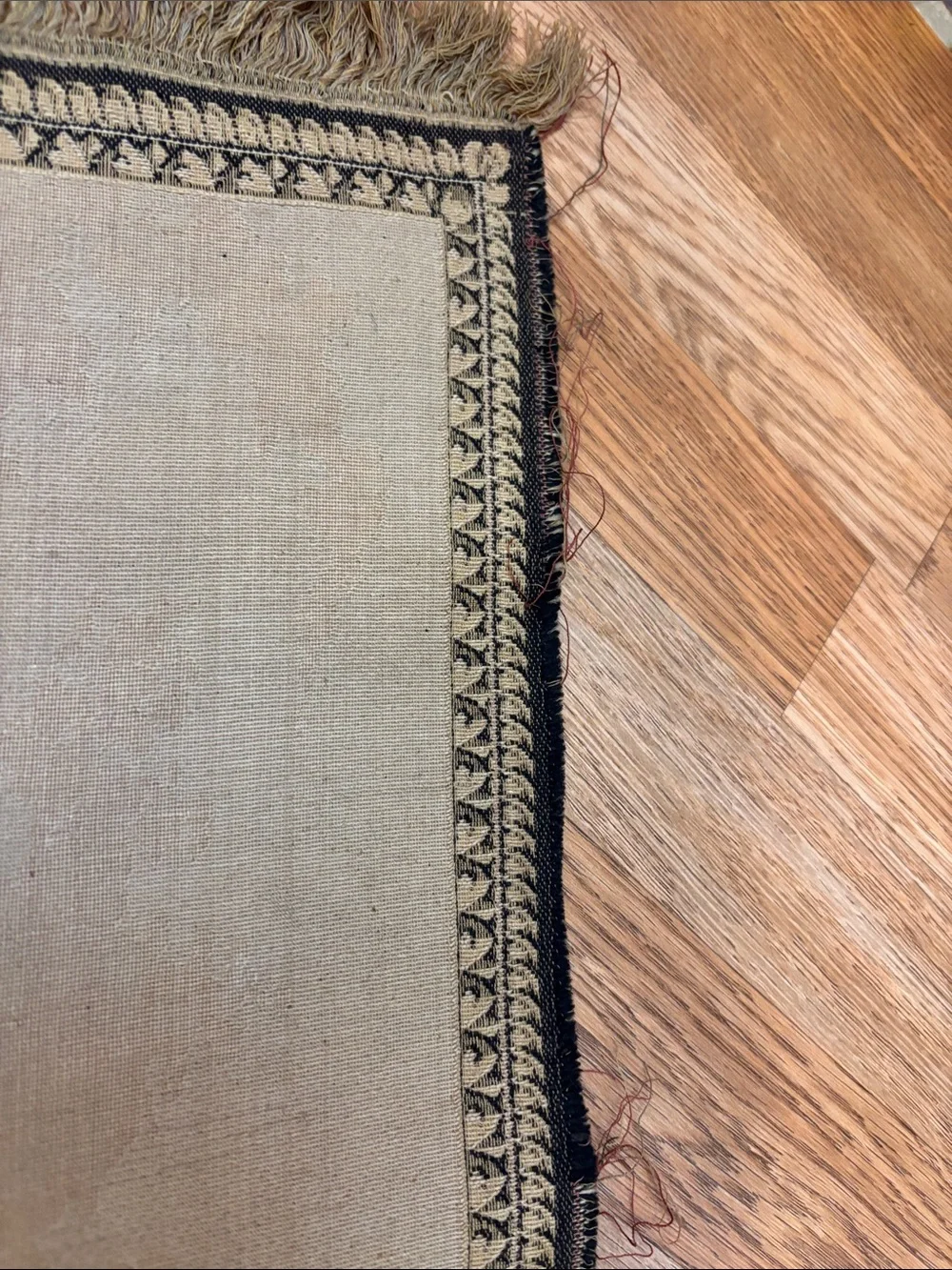 Vintage Venezia Beige and Black Venetian Gondola Wall Tapestry